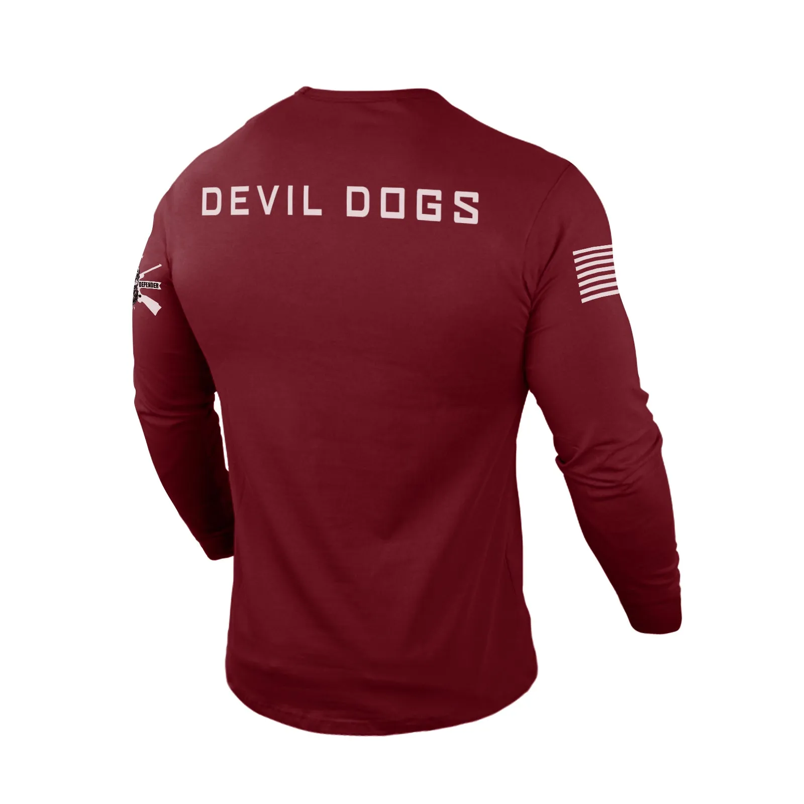 MARINES DON'T DIE 100% COTTON GRAPHIC LONG SLEEVE T-SHIRT