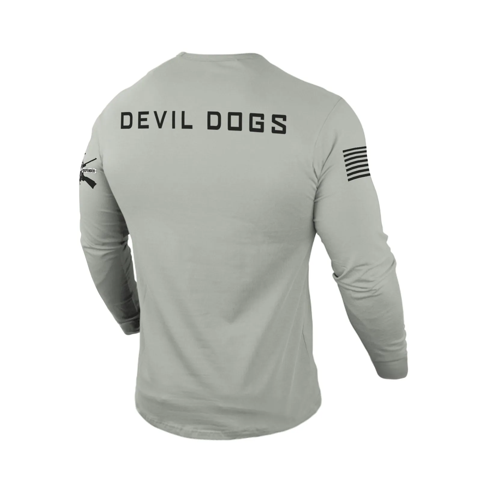 MARINES DON'T DIE 100% COTTON GRAPHIC LONG SLEEVE T-SHIRT