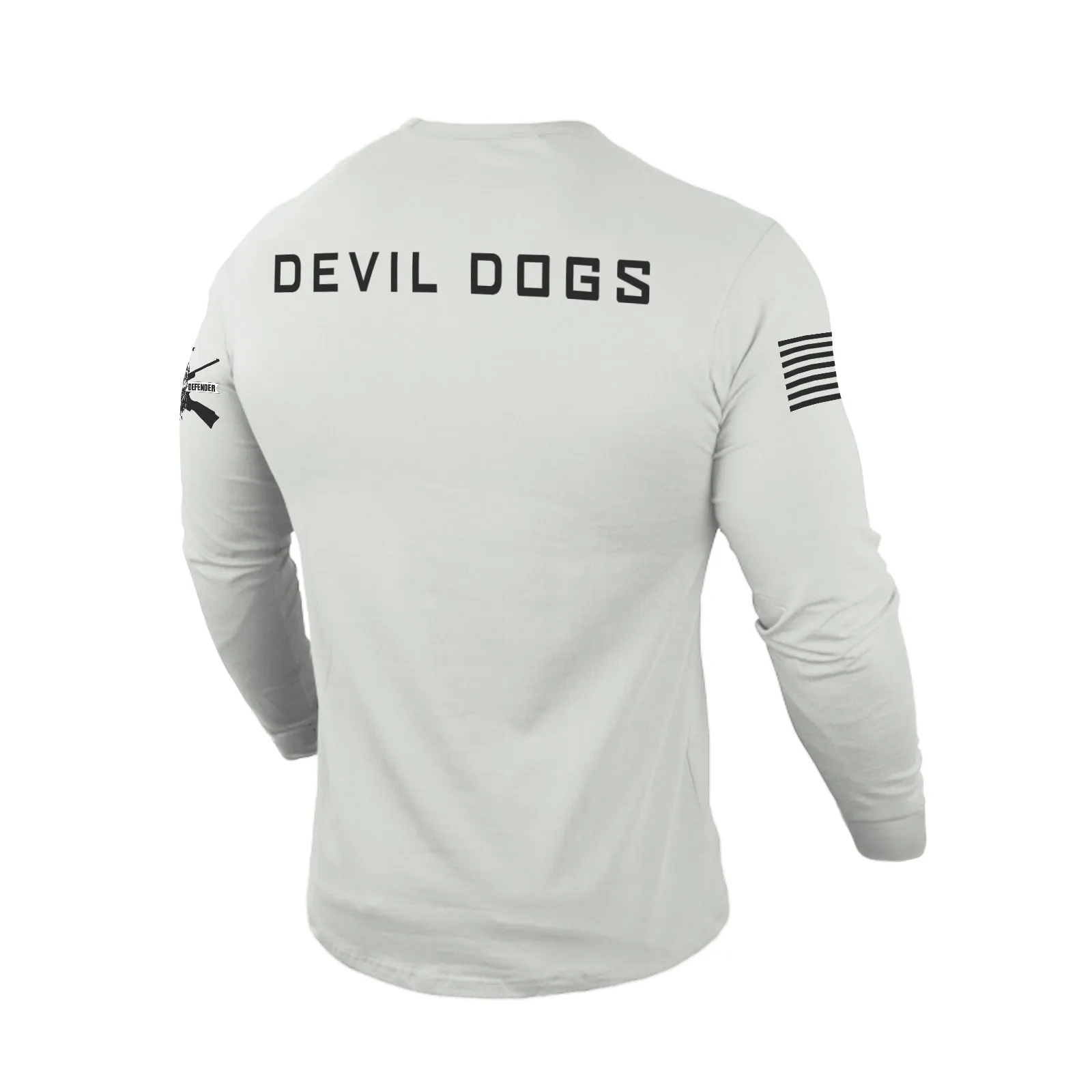 MARINES DON'T DIE 100% COTTON GRAPHIC LONG SLEEVE T-SHIRT