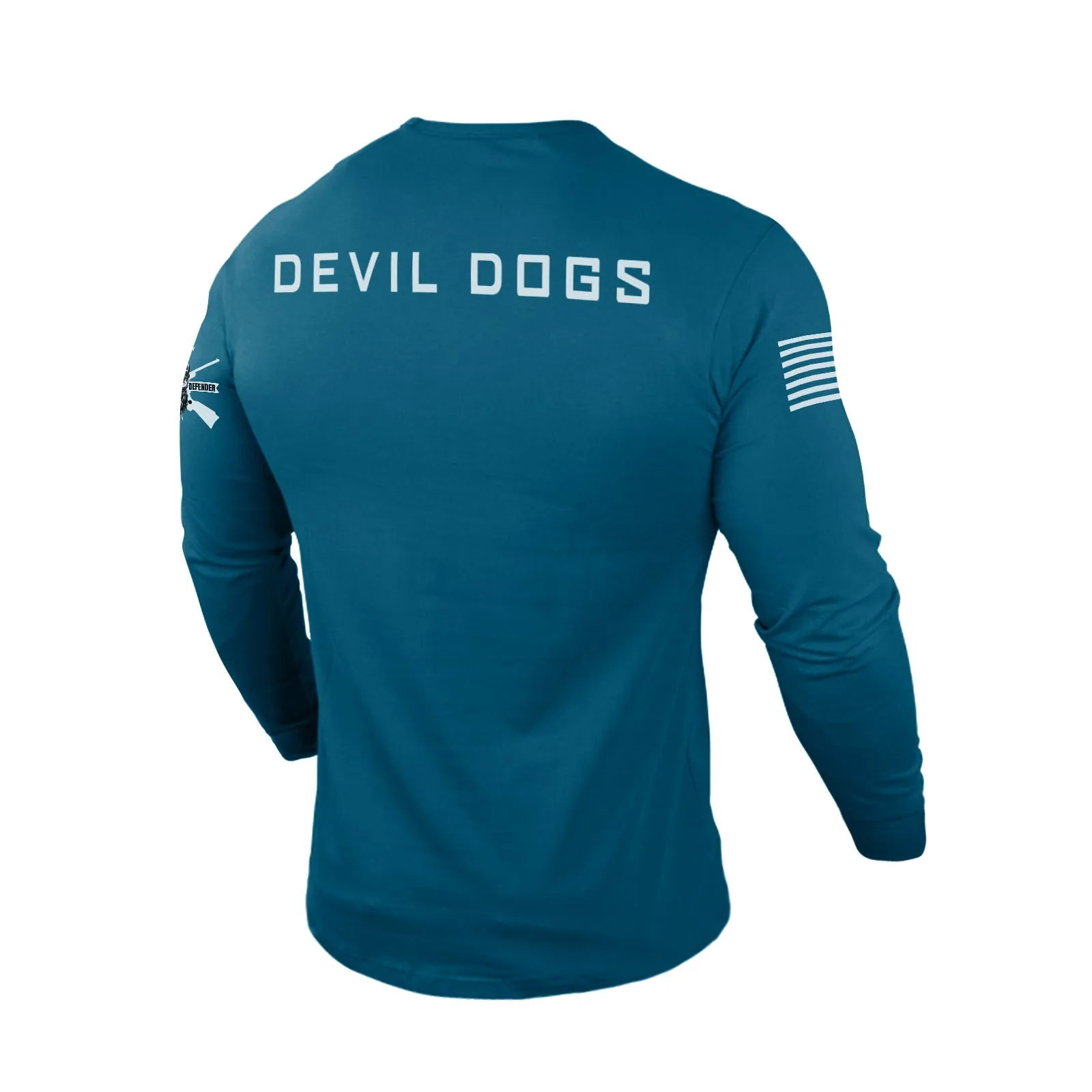 MARINES DON'T DIE 100% COTTON GRAPHIC LONG SLEEVE T-SHIRT