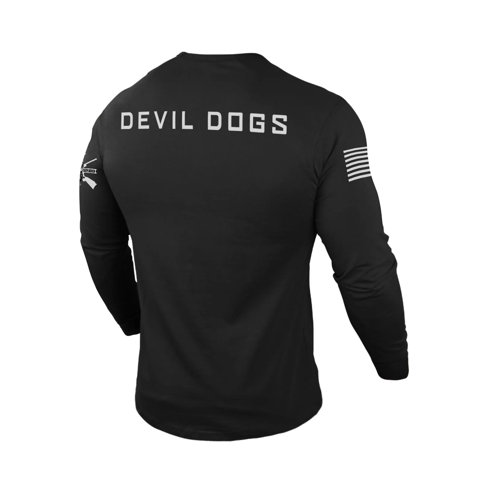 MARINES DON'T DIE 100% COTTON GRAPHIC LONG SLEEVE T-SHIRT