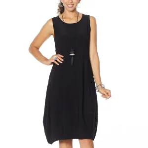 MarlaWynne Women's Matte Jersey Sleeveless Dress With Pockets