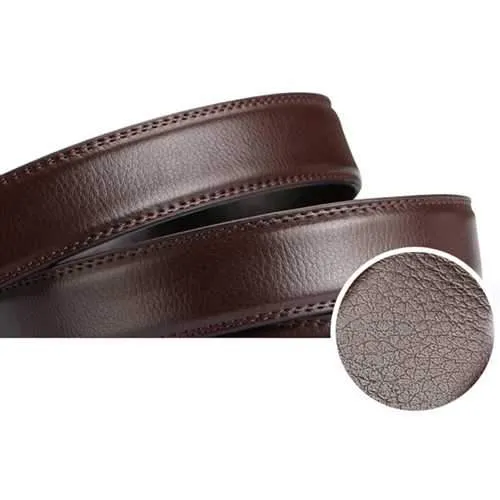 Men Casual Outdoor Automatic Buckle Leather Belt