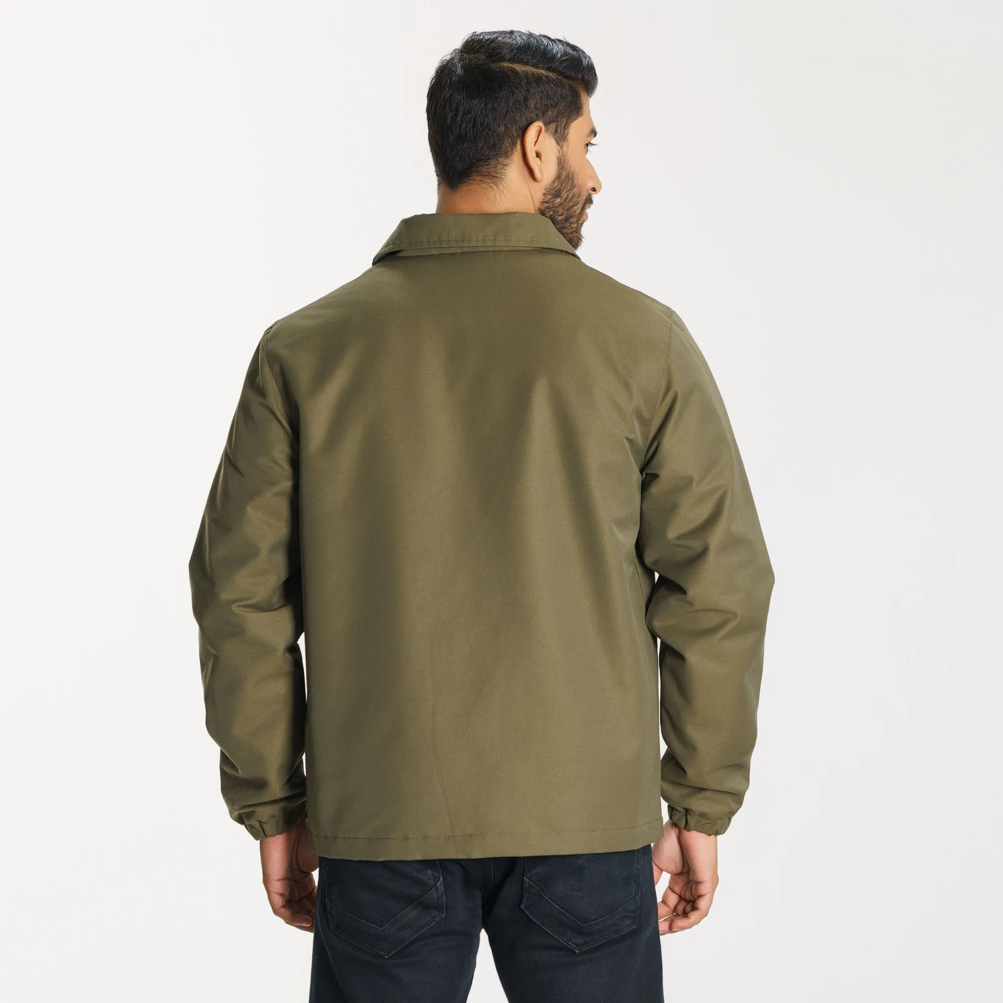 Mens Olive Shacket