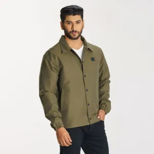 Mens Olive Shacket