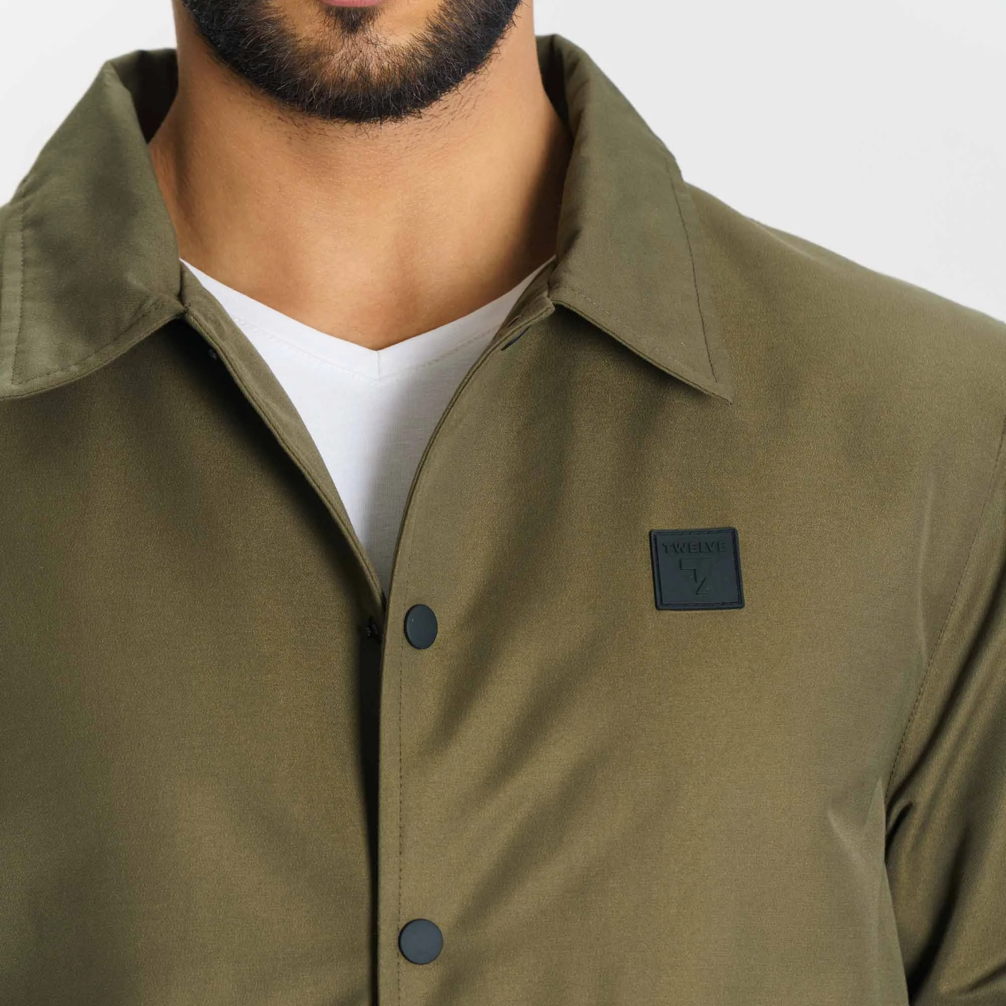 Mens Olive Shacket