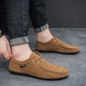 Men’s Vintage Solid Color Loafers
