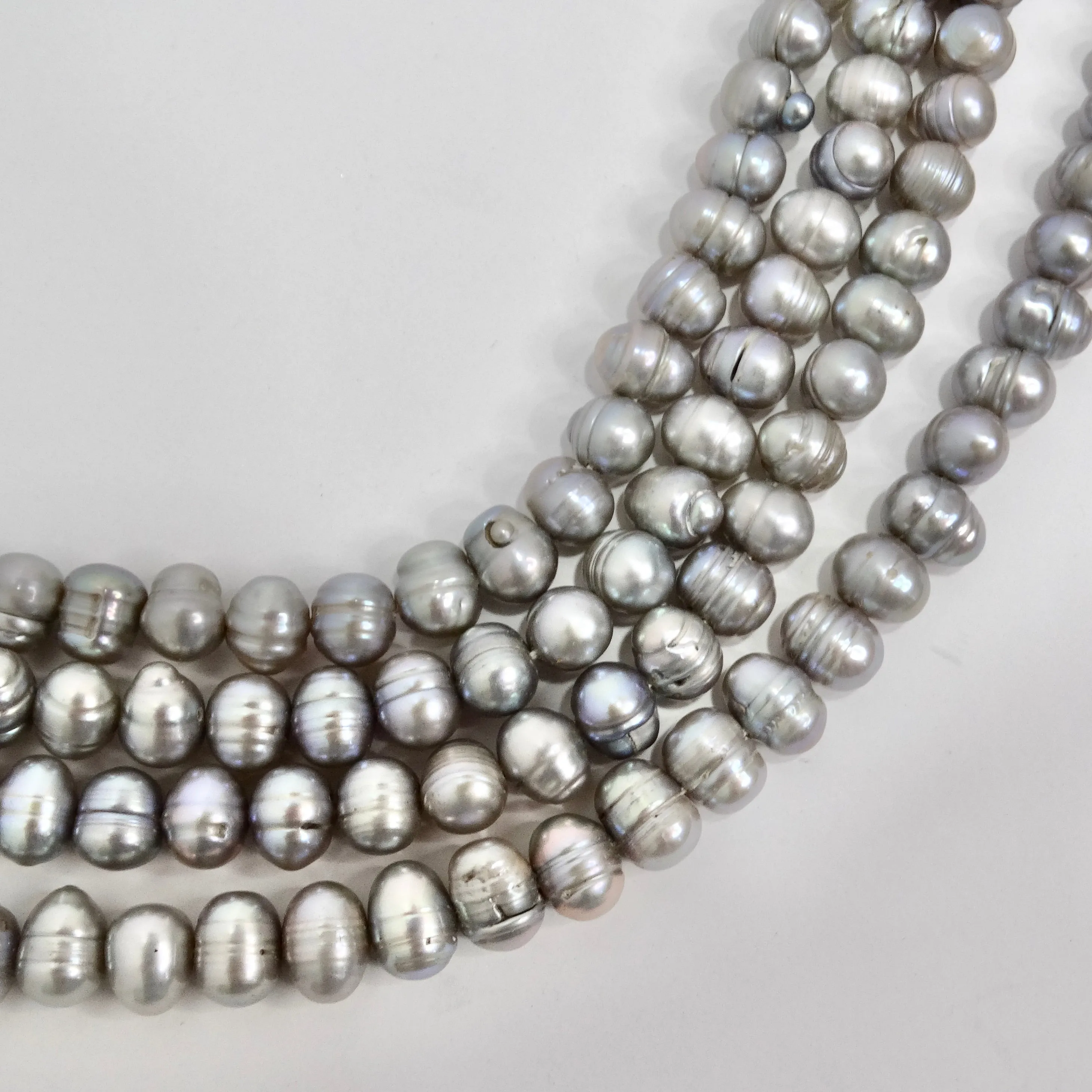 Mid Century Pearl Tassel Necklace