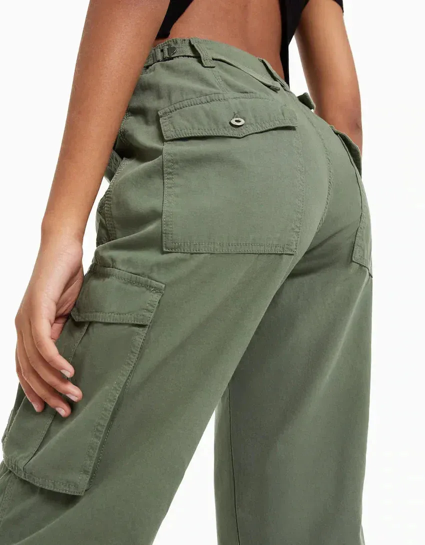Milly - Adjustable Waist Cargo Pants - Stylish & Functional