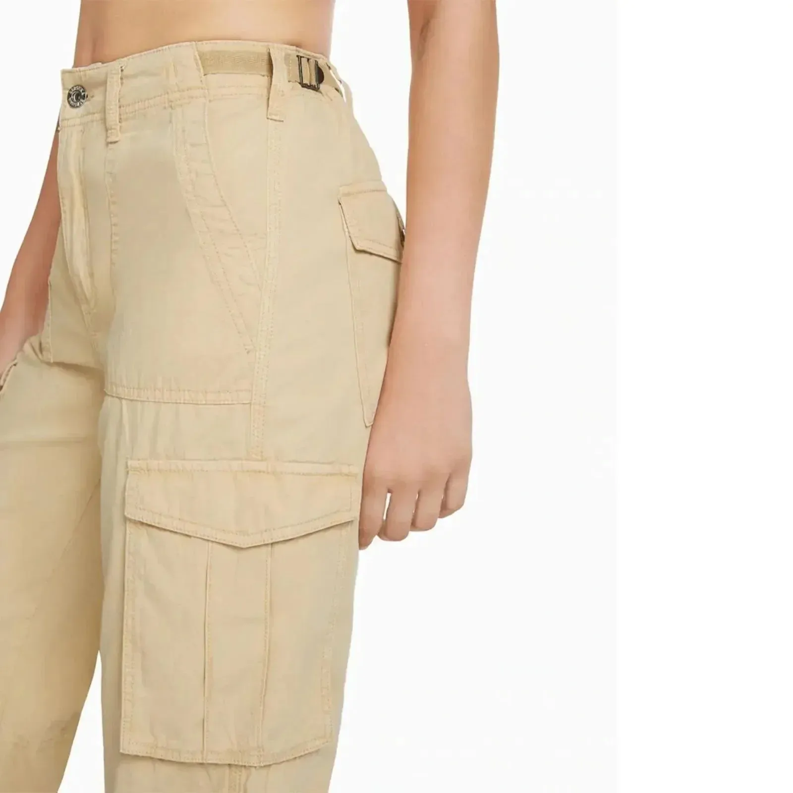 Milly - Adjustable Waist Cargo Pants - Stylish & Functional
