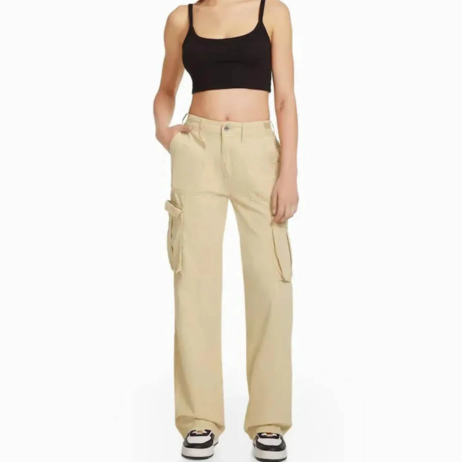 Milly - Adjustable Waist Cargo Pants - Stylish & Functional