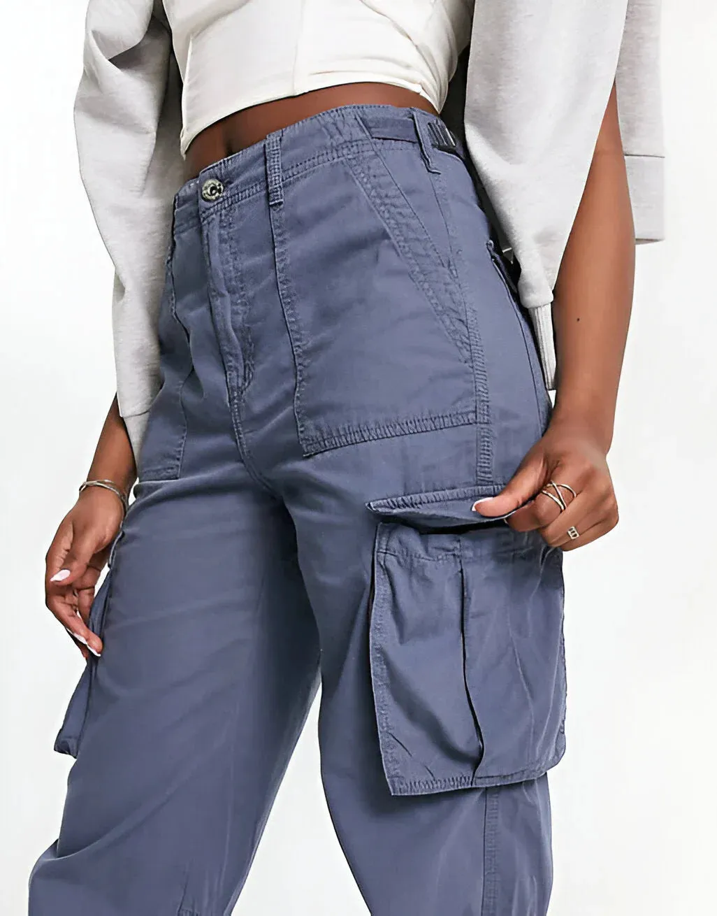 Milly - Adjustable Waist Cargo Pants - Stylish & Functional