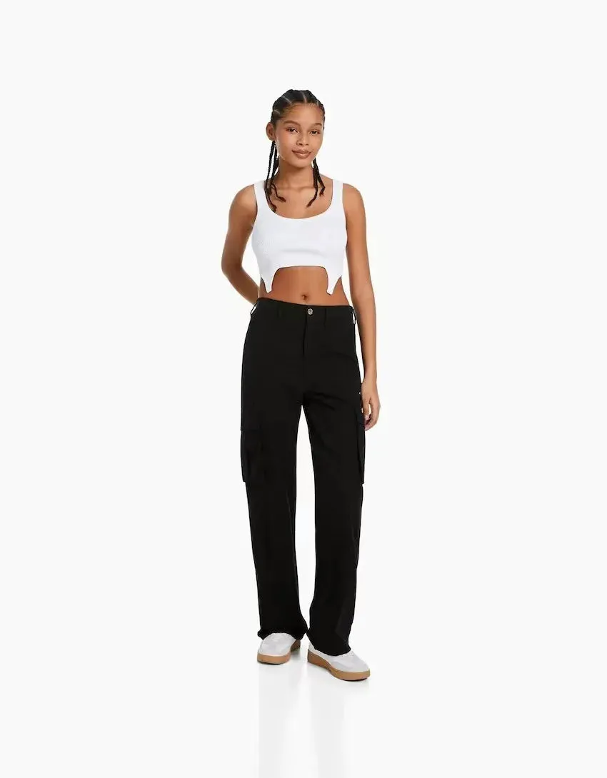 Milly - Adjustable Waist Cargo Pants - Stylish & Functional