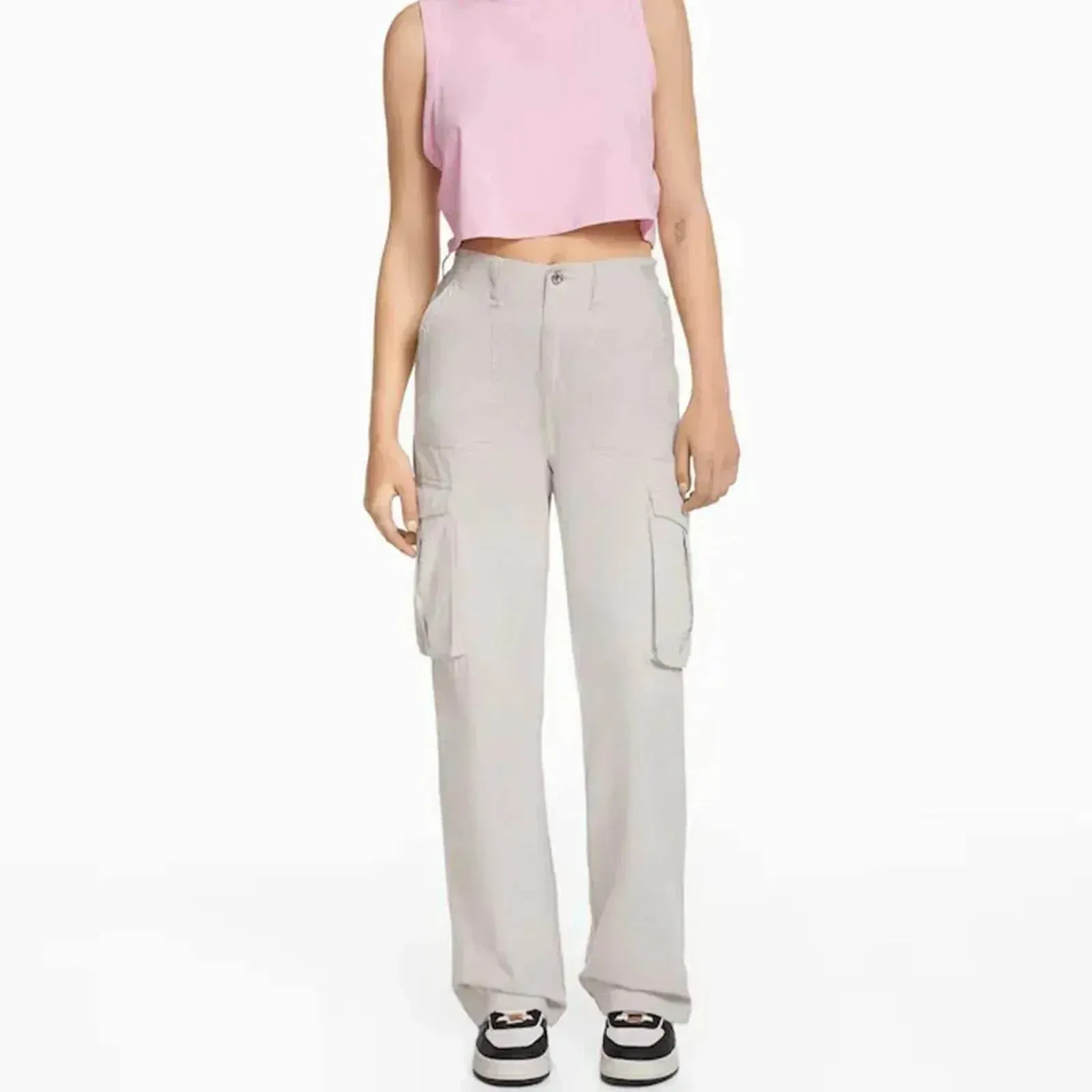 Milly - Adjustable Waist Cargo Pants - Stylish & Functional