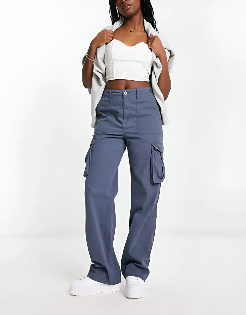 Milly - Adjustable Waist Cargo Pants - Stylish & Functional