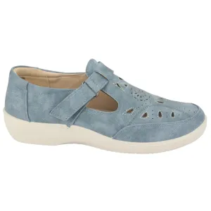 Mocasin Chalada Mujer Dong-1 Azul Casual