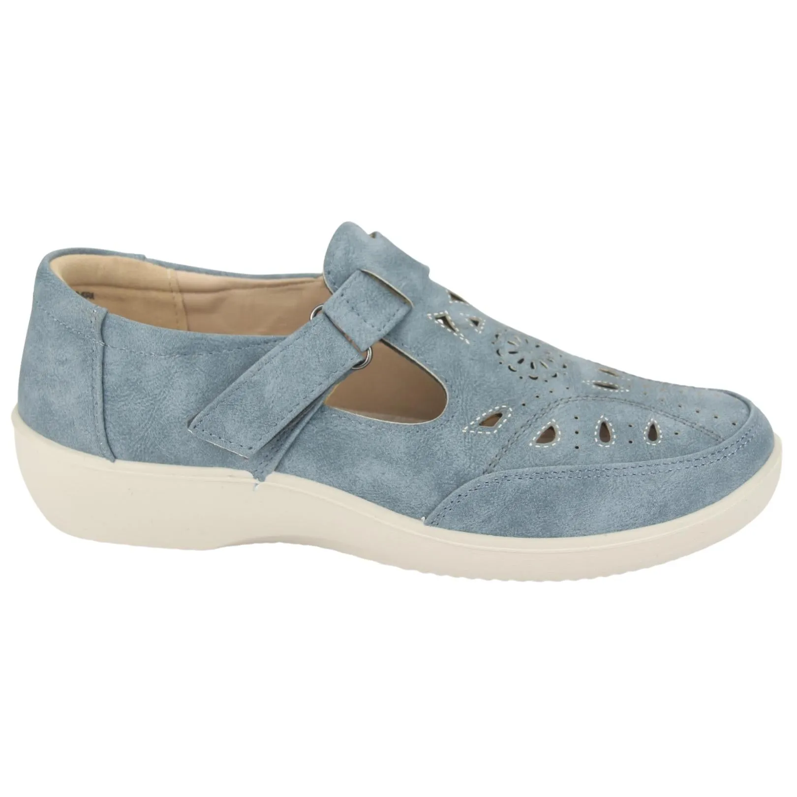 Mocasin Chalada Mujer Dong-1 Azul Casual