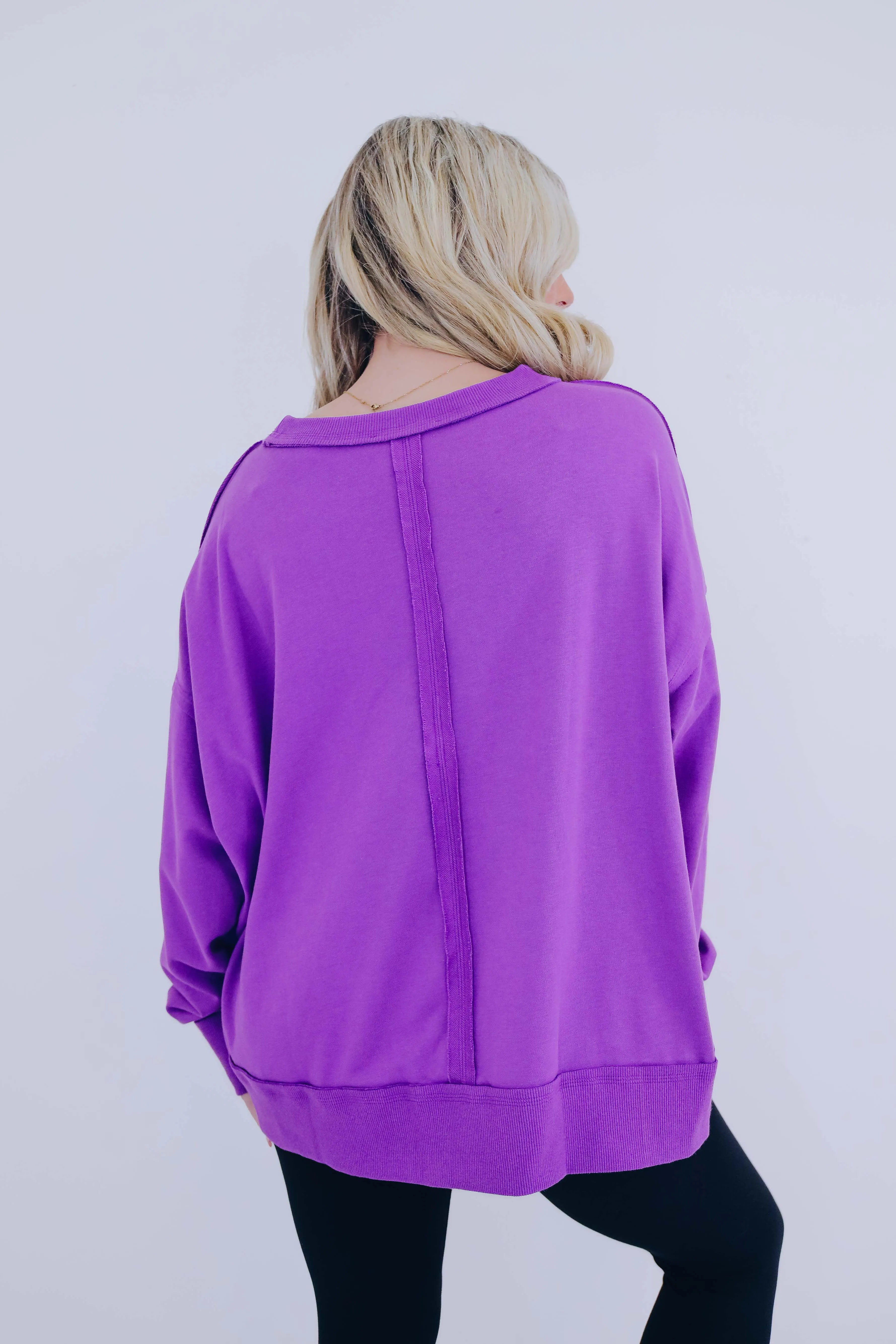 Mombie Graphic Split Hem Top