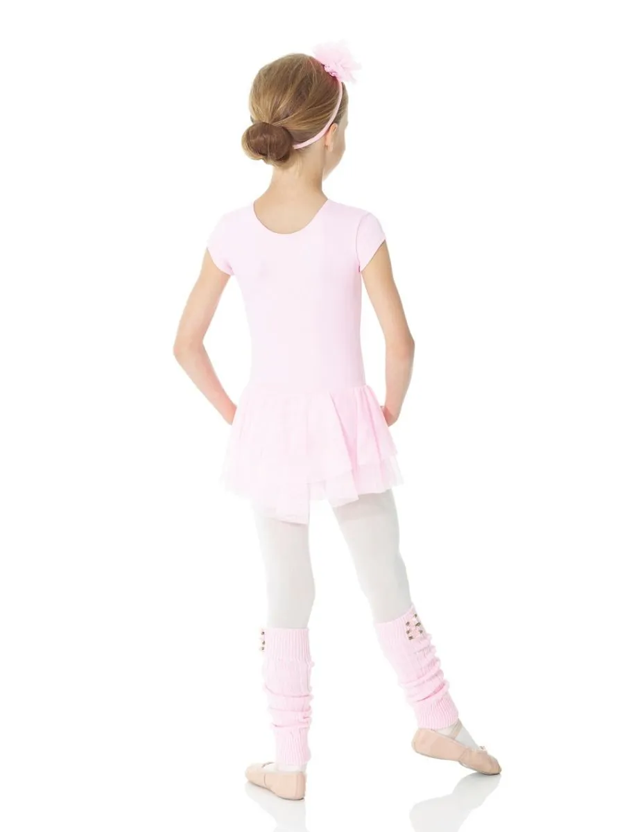 Mondor Cherry Pink Skirted Leotard