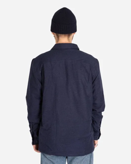 M's Insulated Fjord Flannel Jk - Navy Blue