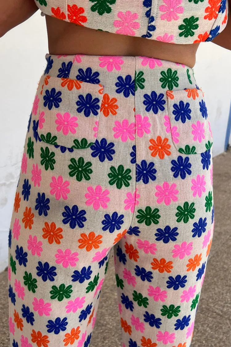Multi Flower Trouser