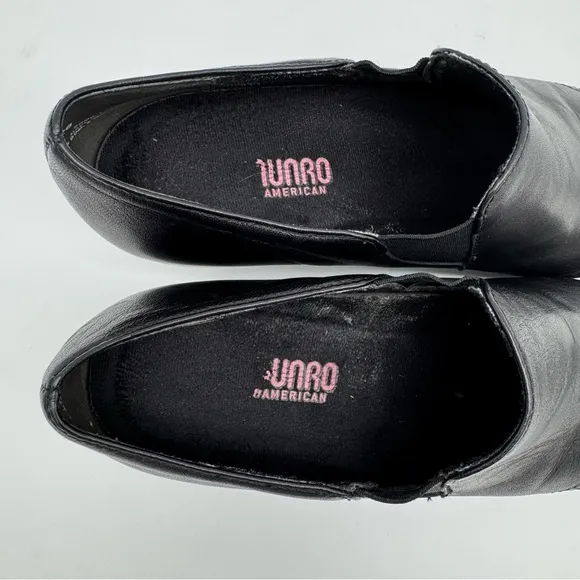 Munro Black Genuine Leather Heels Size 11 N Made in USA