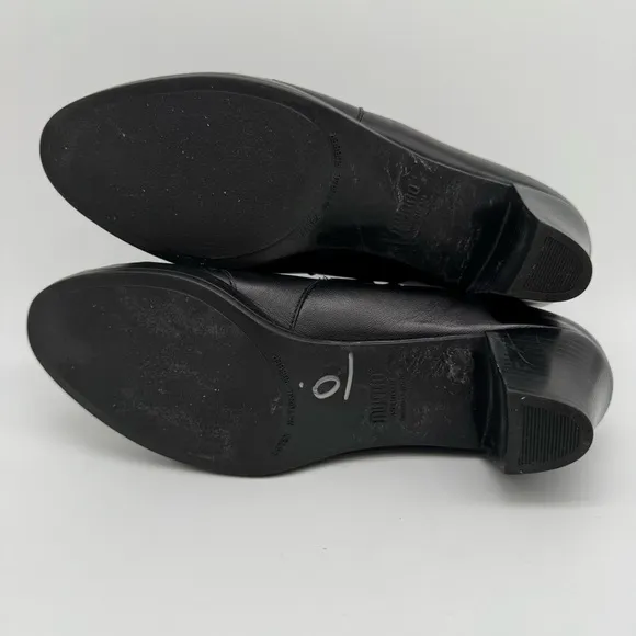 Munro Black Genuine Leather Heels Size 11 N Made in USA