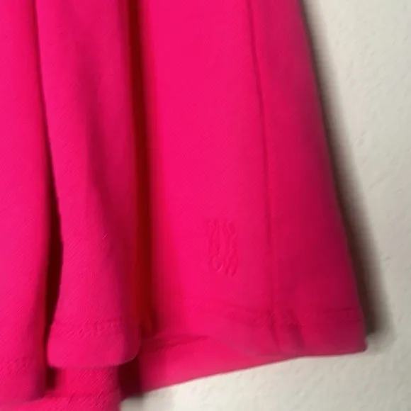NEW Monrow 90's Classic Pink Pleated Skater Mini Tennis Skirt MED Pink Barbie