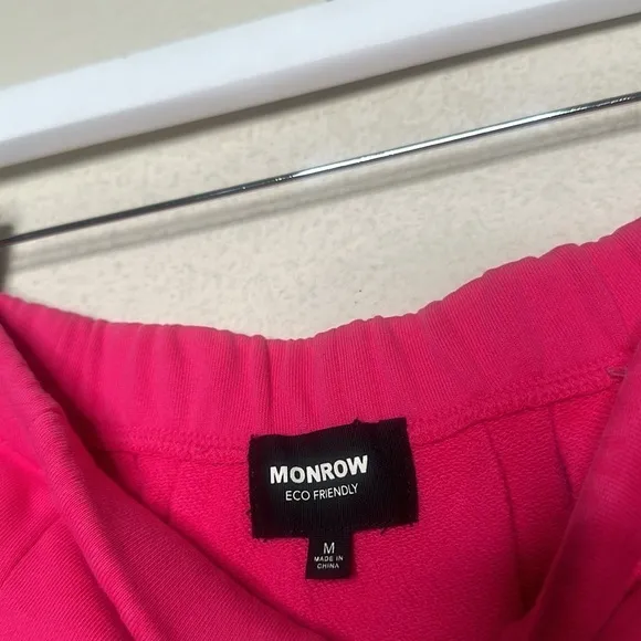 NEW Monrow 90's Classic Pink Pleated Skater Mini Tennis Skirt MED Pink Barbie