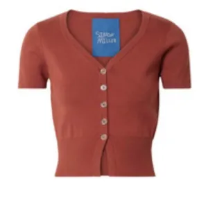 New with tags: luxury brand Simon Miller cropped cardigan in deep rust color