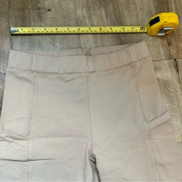 NWT Monrow Biker Shorts in Beige Size Small