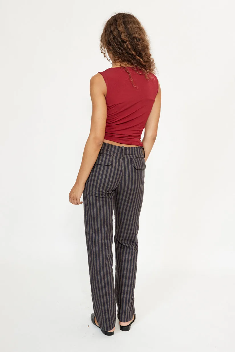 Pantalon rayé comfy