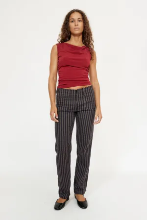 Pantalon rayé comfy