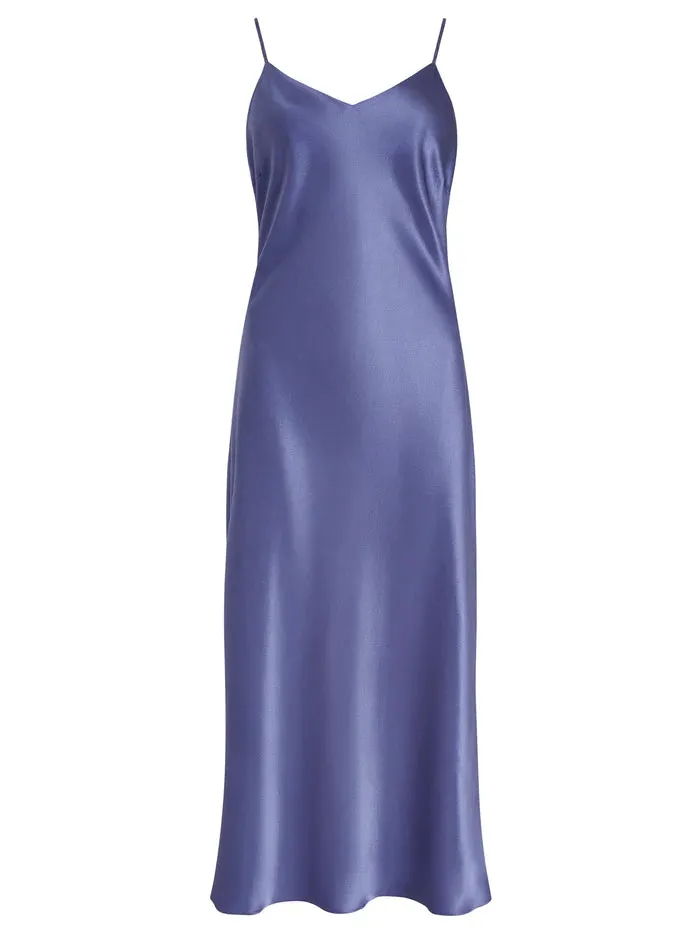 Parasol Rose Maria Midi Silk Dress
