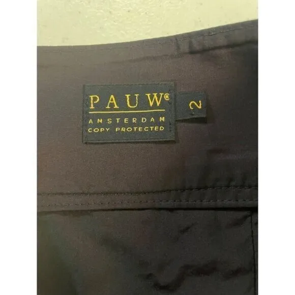Pauw Amsterdam Purple Taffeta Gathered Designer Skirt size 2