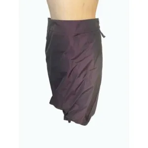 Pauw Amsterdam Purple Taffeta Gathered Designer Skirt size 2