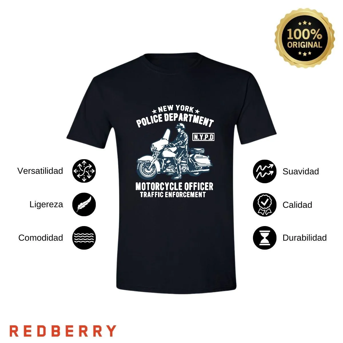 Playera Hombre Motos Biker Motociclista MS1025
