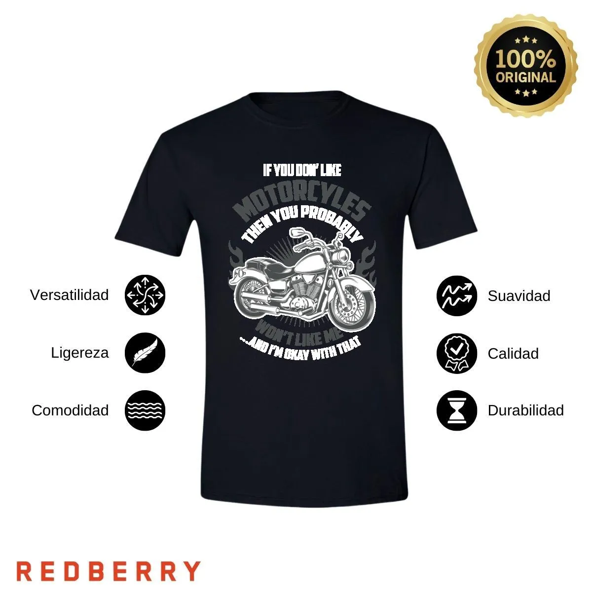 Playera Hombre Motos Biker Motociclista MS2033