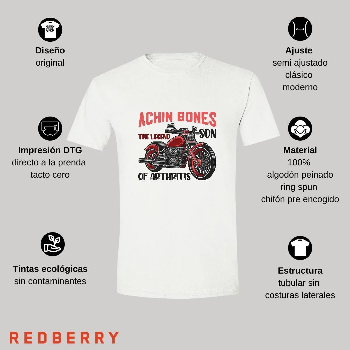 Playera Hombre Motos Biker Motociclista MS2053