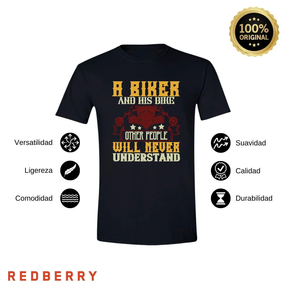 Playera Hombre Motos Biker Motociclista MS3002