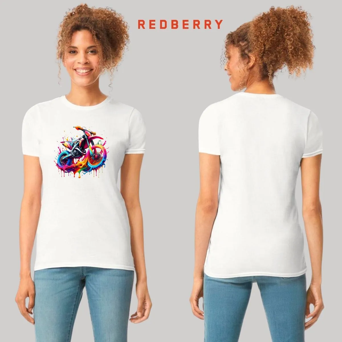 Playera Mujer Motocicleta Psicodélico 000093B