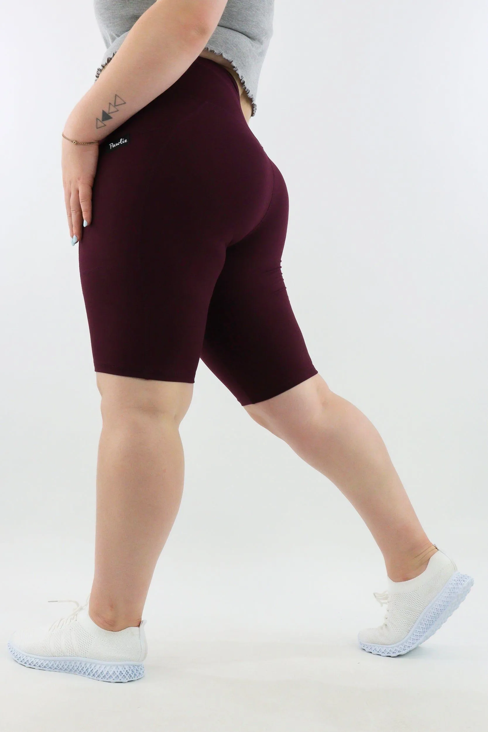 Plum - Leg Pockets - Long Shorts - Hybrid 2.0
