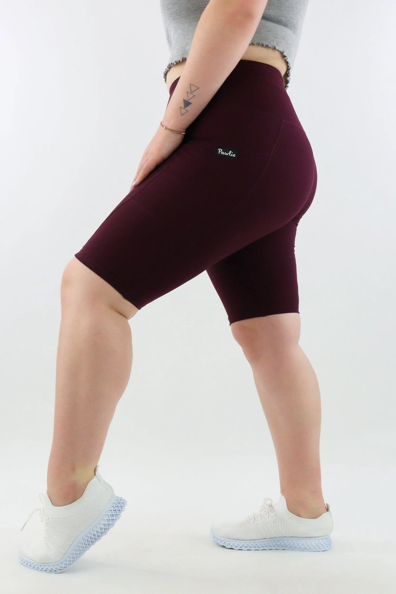 Plum - Leg Pockets - Long Shorts - Hybrid 2.0