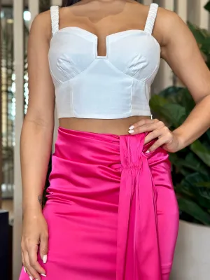 "Mia" Sleeveless Crop Top