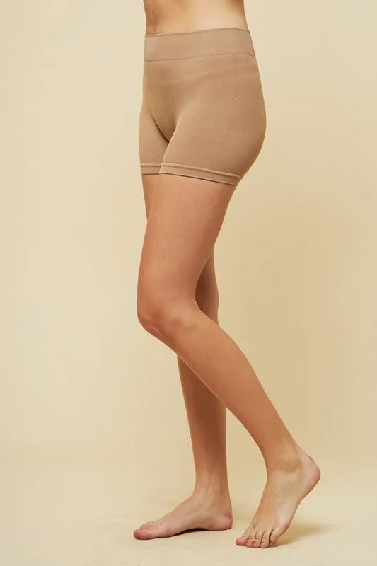 Rib Short Biker Pants