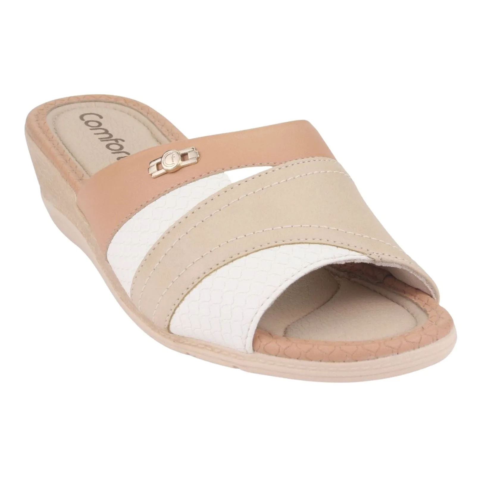 Sandalia Comfortflex Mujer 2296401 Beige Casual