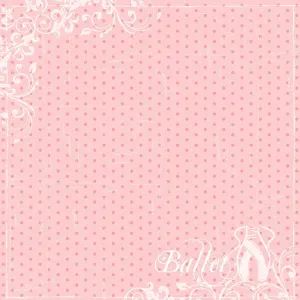 Scrapbook Customs 12x12 Paper - Dance Ballet