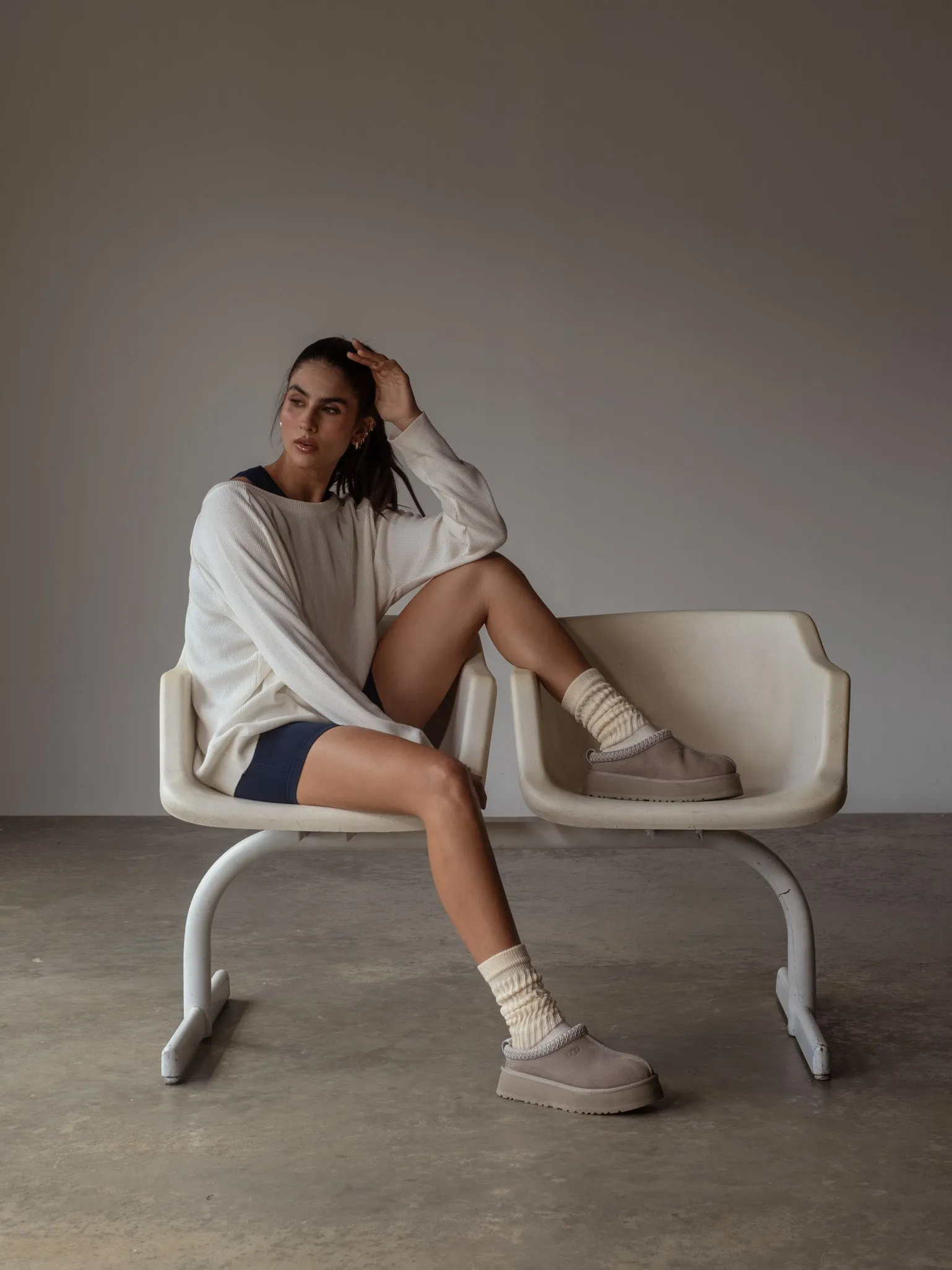 SCRUNCH SOCKS - CREAMY