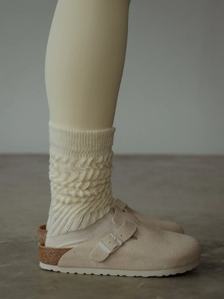 SCRUNCH SOCKS - CREAMY