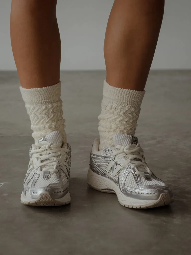SCRUNCH SOCKS - CREAMY
